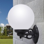 Klassieke Wandlamp met Grote Bol E27 Opaal BISSO - Fumagalli