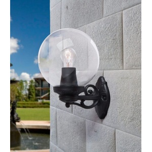Klassieke Wandlamp met Grote Bol E27 Helder BISSO - Fumagalli