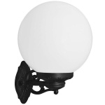 Fumagalli G300 Bisso Wandlamp Zwart E27 Opaal