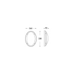 Fumagalli Danzi moderne Wandlamp voor buiten Wit E27-26279