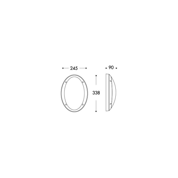Fumagalli Danzi moderne Wandlamp voor buiten Wit E27-26279