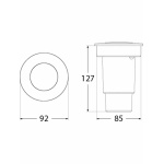 Fumagalli Ceci Grondspot Zwart GU10 3.5W Frosted Adjustable-26256