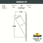 Fumagalli AMELIA FS Wandlamp Zwart E27 6W Warmwit-26244