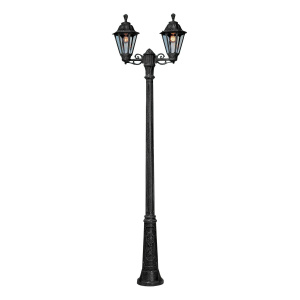 Fumagalli Rut Ricu Bisso lantaarnpaal Zwart 2xE27 6W Warmwit-0