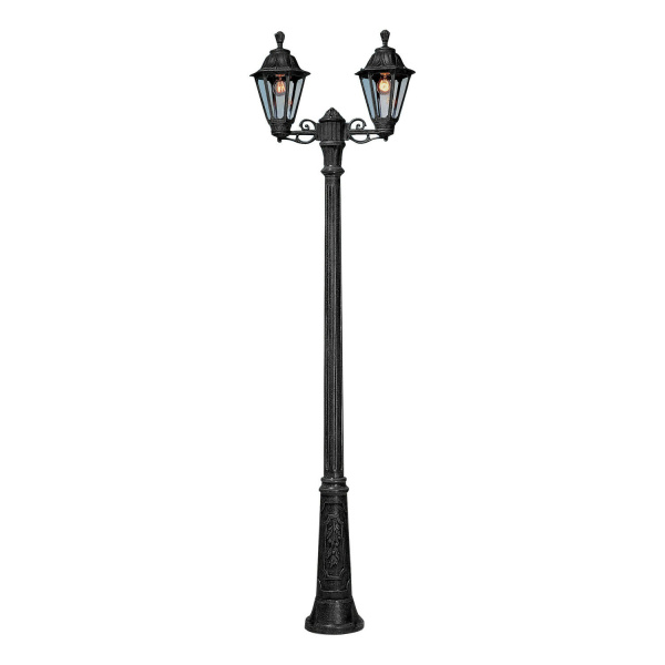 Fumagalli Rut Ricu Bisso lantaarnpaal Zwart 2xE27 6W Warmwit-0