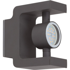 Brilliant CASTING Wandlamp 1x7W LED Antraciet IP44 G96258/63