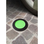 Fumagalli CECI Grondspot Zwart GX53 3W Warmwit Groene afdekking-0