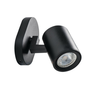 Kanlux Laurin EL-10W zwart wandlamp spot GU10-0