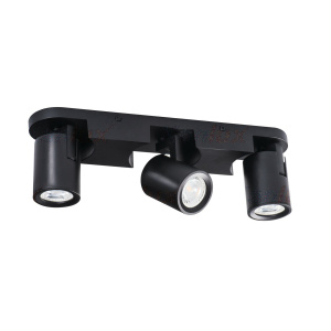 Kanlux Laurin EL-3L zwart plafondspot spotlamp GU10-0