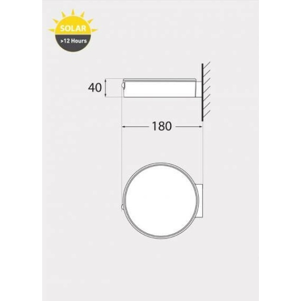 Fumagalli FORTUNATO Wandlamp Solar CCT Met Bewegingssensor Wit-27408