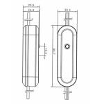 SPL LED Push snoerdimmer 0W tot 50W Push drukknop - wit-27424