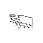 Kanlux Trackrails Startstuk Wit 3 Fase-27583