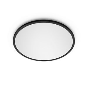 Philips plafondlamp superslim Zwart 18W warmwit dimbaar 30cm -0