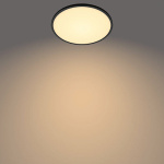 Philips plafondlamp superslim Zwart 18W warmwit dimbaar 30cm -27757