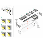 Topmet Corner 14 LED Hoekprofiel 2 Meter Zwart Set-30182