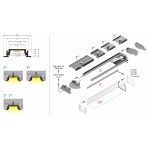 Topmet Groove 14 Inbouw LED Profiel 2 Meter Zwart Set-30116