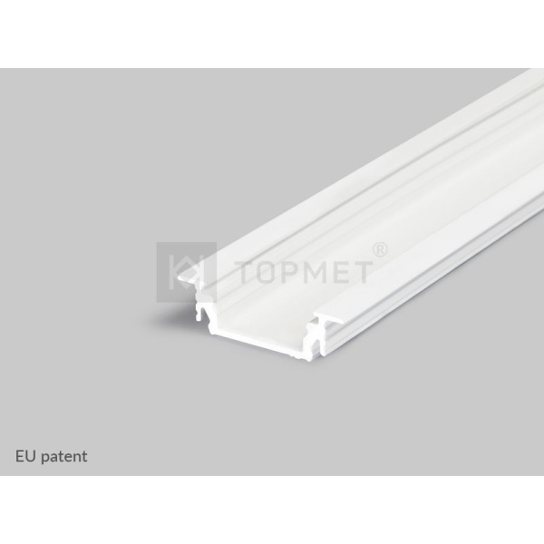 Topmet Groove inbouw ledprofiel set 14mm 2M wit-0