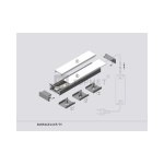 Topmet Surface 14 opbouw ledprofiel set 1M geanodiseerd -27655