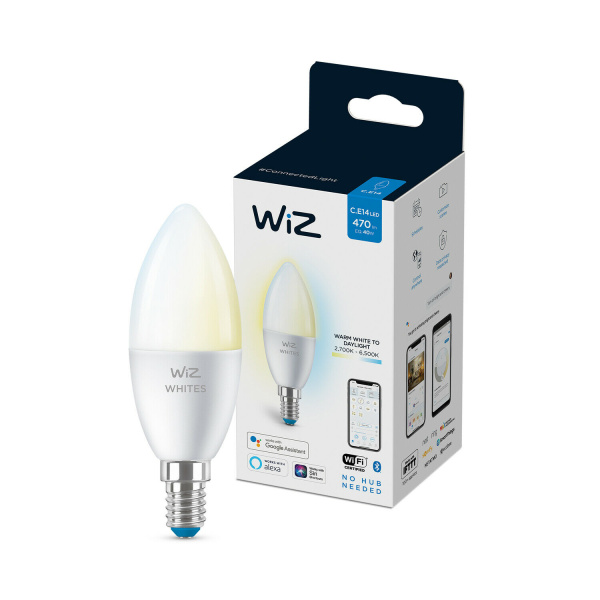 WiZ LED kaarslamp warm en koelwit 40W E14-27890