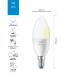 WiZ LED kaarslamp warm en koelwit 40W E14-27891