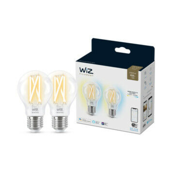 Wiz Smart E27 6.7W CCT Dimbaar A60 2-pack-27943