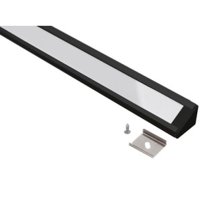Topmet Corner 10 Hoekprofiel set 1M zwart-0