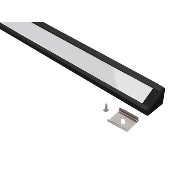 Topmet Corner 10 Hoekprofiel set 1M zwart-0