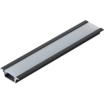 Topmet Groove 10 Inbouw LED Profiel 1 Meter Zwart Set-0