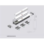 Topmet Surface 10 opbouw ledprofiel 1M Wit-27812