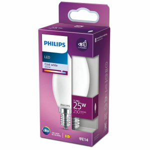 Philips E14 Classic Kaarslamp 2,2W Koel Wit -0