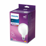Philips E27 Classic Globe 8,5W Koel Wit -0