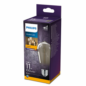 Philips E27 Classic Edison Smoke 2,3W Warm Wit -0