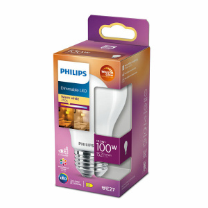 Philips E27 WarmGlow 10,5W Warm Wit Dimbaar-0
