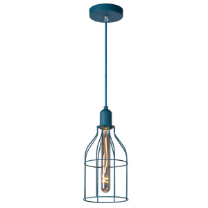 Lucide POLA E27 Hanglamp Kinderkamer Blauw