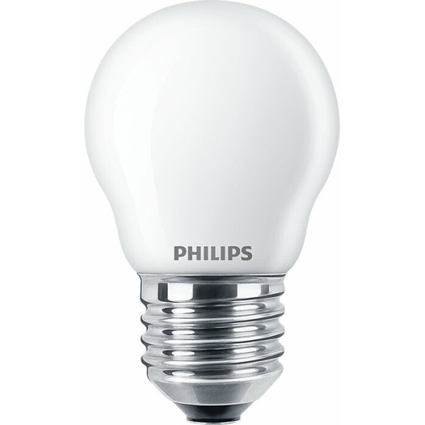 2x Philips E27 Kogellamp 4,3W Warm Wit -28363