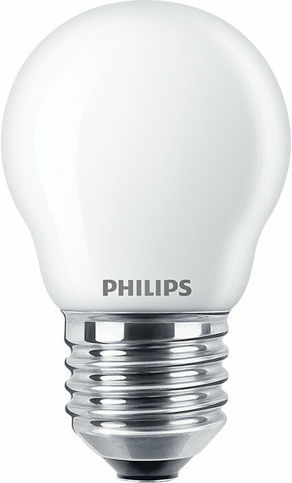 2x Philips E27 Kogellamp 4,3W Warm Wit -28363 2x Philips E27 Kogellamp 4,3W Warm Wit -28363