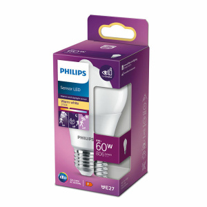 Philips E27 Sensor Mat 8W Warm Wit -0