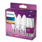 3x Philips E14 Kaarslamp 2,8W Warm Wit -0