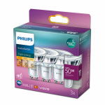 3x Philips GU10 Spot SceneSwitch 4,8W Warm Wit -0