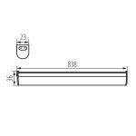 Kanlux MERA 15W Onderbouw verlichting 84cm 4000k-28715
