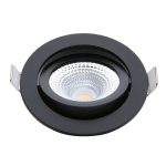 EcoDim Inbouwspot Zwart 5W Dim to Warm 75mm-0
