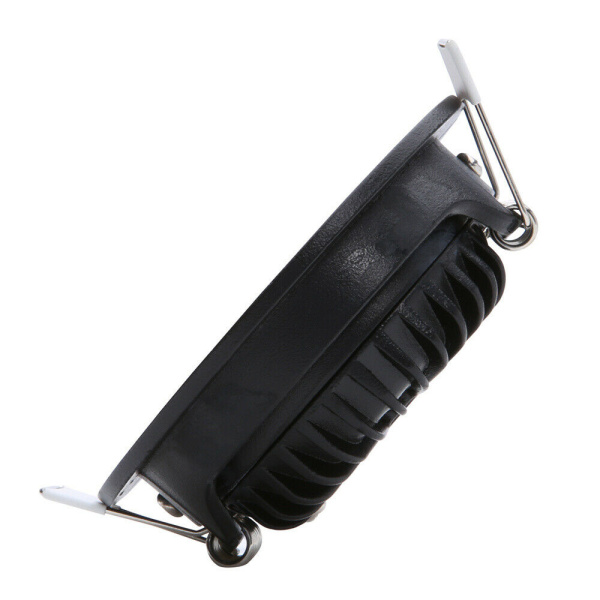 EcoDim Inbouwspot Zwart 5W Dim to Warm 75mm-29176