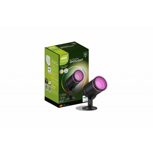 Calex Smart Outdoor Tuinspot 4W RGB CCT + 200CM Snoer en stekker-29239