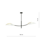 Ledl LOTUS 2 Hanglamp Wit/Goud-29328