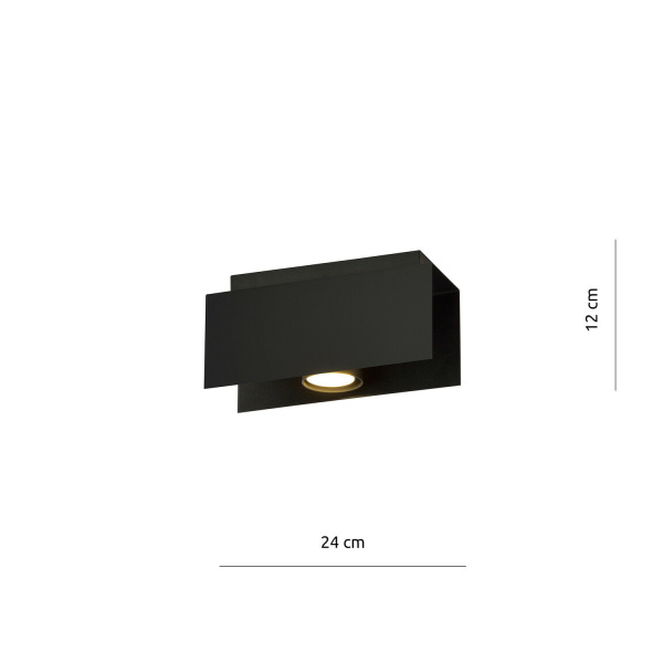 Ledl KENNO 1 Plafondlamp Zwart-29302