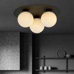 Ledl SOLAR 3 Plafondlamp Zwart / Opaal-29621