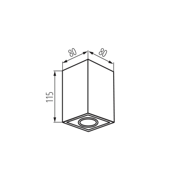 Kanlux GORD XS Opbouwspot Zwart-29711 Kanlux GORD XS Opbouwspot Zwart-29711
