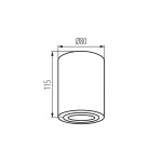 Kanlux BORD XS Opbouwspot Wit-29707