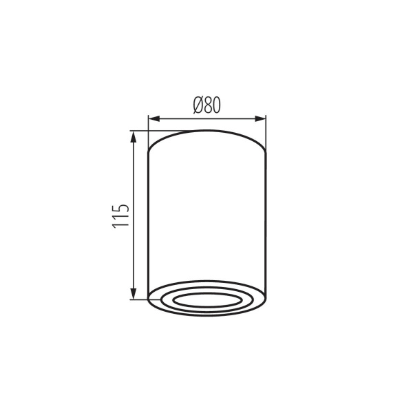 Kanlux BORD XS Opbouwspot Wit-29707 Kanlux BORD XS Opbouwspot Wit-29707