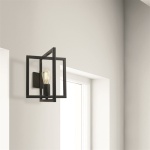 Searchlight PLAZA Wandlamp Zwart Verstelbaar-29843